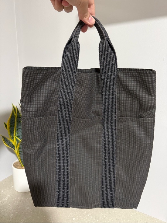 Hermes Other - Hermes Toile Herline Canvas Cabas Tote Bag In Gray